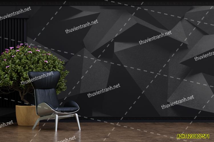 Tranh dán tường hoa văn trừu tượng- -ADHTT230807-5P1 - Tranh tường chất lượng cao